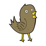 cartoon tweeting bird N14