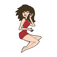 cartoon sexy woman N16
