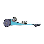 cartoon drag racer N11