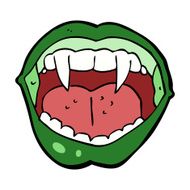 cartoon vampire mouth N29
