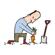 Cartoon Gardener N13