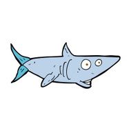 Cartoon Happy Shark N19