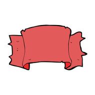 cartoon heraldry scroll banner N6