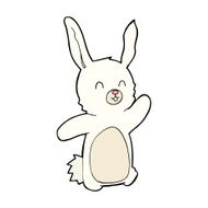 Cartoon happy rabbit N15