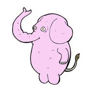 cartoon funny elephant N17