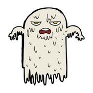 cartoon slimy ghost N14