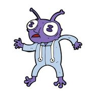 cartoon alien spaceman N24