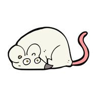 cartoon white mouse N25