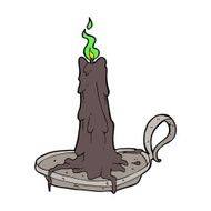 cartoon spooky dribbling candle N7