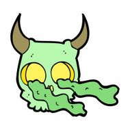 cartoon halloween skull N11