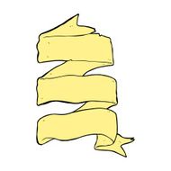cartoon three layer scroll banner N7