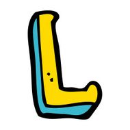 cartoon letter l N15