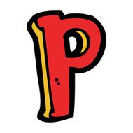Cartoon Letter P N18