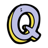 Cartoon Letter Q N16