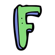 Cartoon Letter F N15