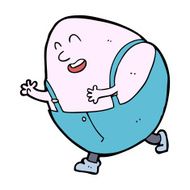 cartoon humpty dumpty egg character N8