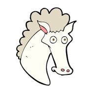 Cartoon Horse Head N17
