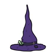 cartoon spooky witches hat N22