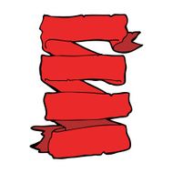 cartoon heraldic scroll banner N11