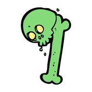 cartoon halloween bone number N104