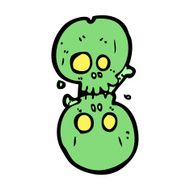 cartoon halloween bone number N107