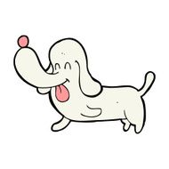 cartoon happy dog N80