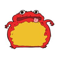 cartoon funny frog N20
