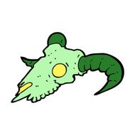 cartoon magic ram skull N9