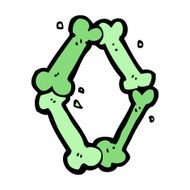 cartoon halloween bone number N109