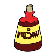 cartoon bottle of poison N9