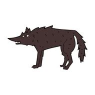 Cartoon Wolf N91