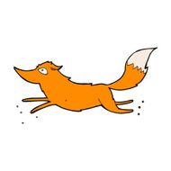 Cartoon Fox Running N12