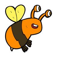 cartoon happy bee N22