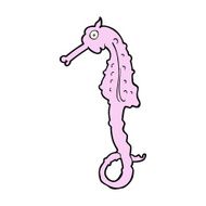 Cartoon Sea Horse N31