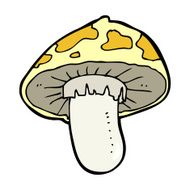 cartoon toadstool N103