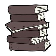 Cartoon Pile Of Books N10