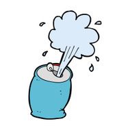 cartoon fizzing soda can N35