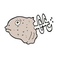 cartoon fish head N13