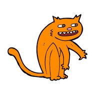 cartoon happy cat N10