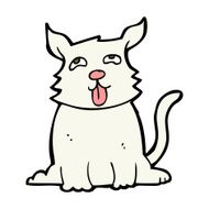 cartoon happy dog N81