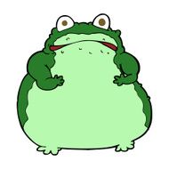 cartoon fat frog N8