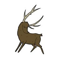 cartoon stag N19