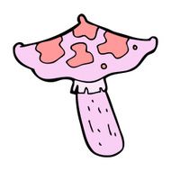 cartoon toadstool N104