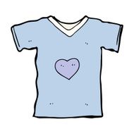 cartoon t shirt with love heart N10