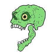 cartoon scary skull N30