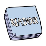 cartoon reminder notes N8