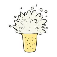 cartoon frothy beer N20