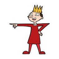 cartoon pointing prince N10