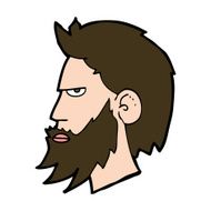 Cartoon Man With Beard N17