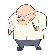 cartoon evil man N10